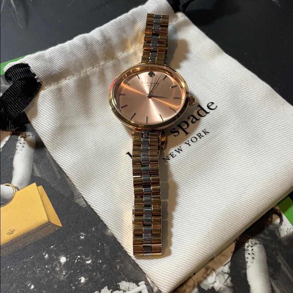Kate Spade watch Holland rose dial 2-tones euc - Picture 7 of 8